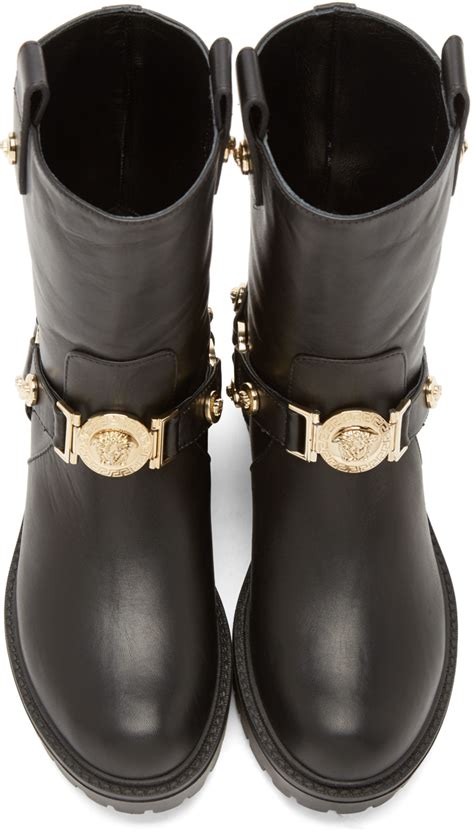 meduse versace|Versace medusa boots.